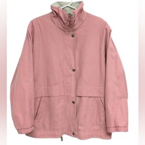 Vintage London Fog Sherry Pink Windbreaker Jacket Size L